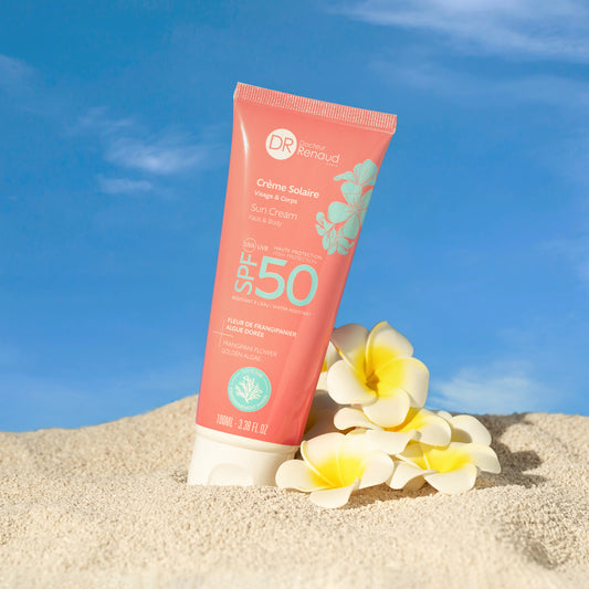 Crema solare viso e corpo SPF50 ai Fiori di Frangipane 100 ml