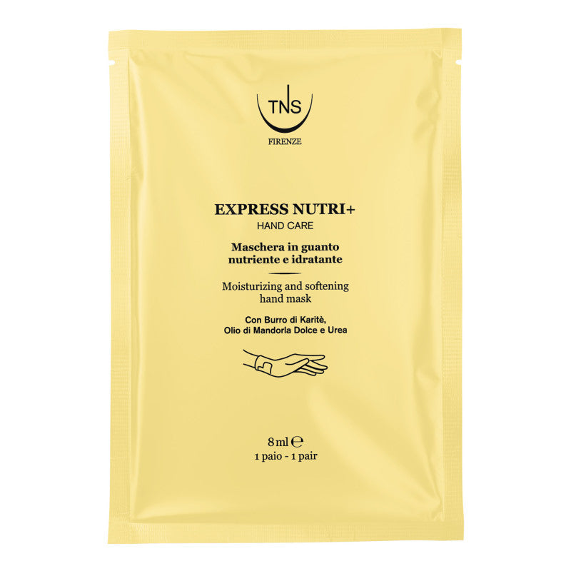Maschera in guanto per mani Express Nutri+ nutriente e idratante 1 paio