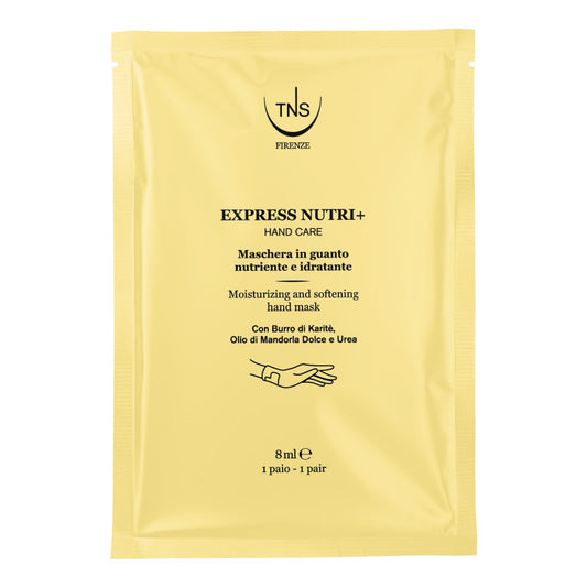 Maschera in guanto per mani Express Nutri+ nutriente e idratante 1 paio